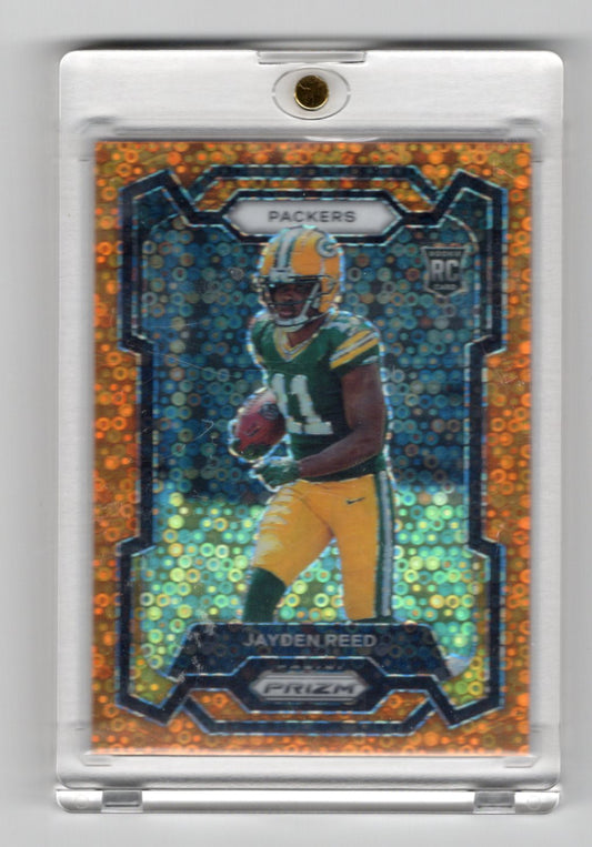 2023 Panini Prizm Jayden Reed Card Disco Green Bay Packers #334