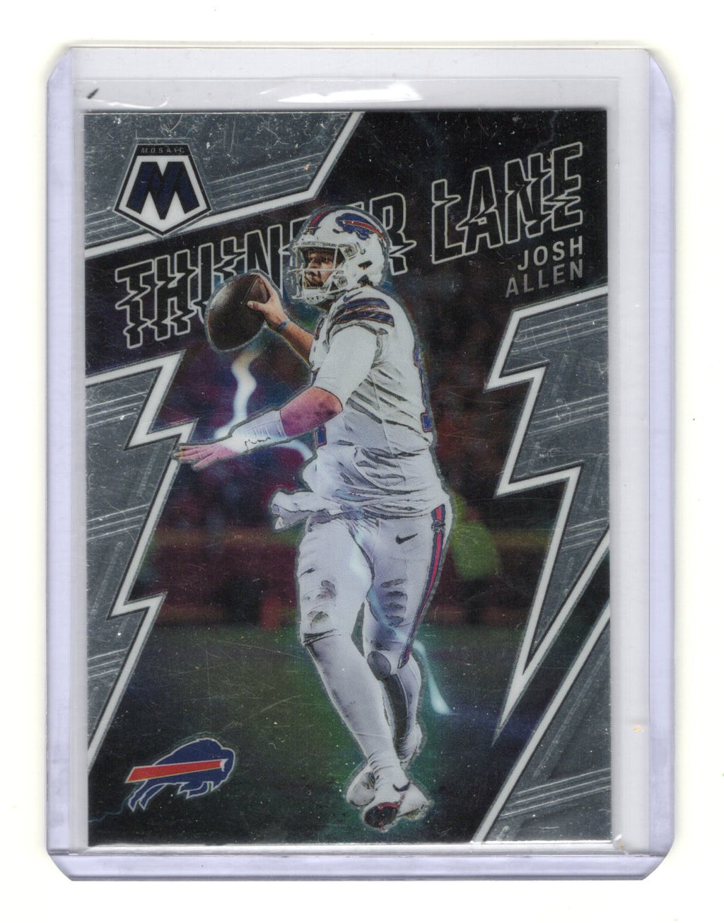 2022 Panini Mosaic Josh Allen Card Thunder Lane Buffalo Bills #TL-19