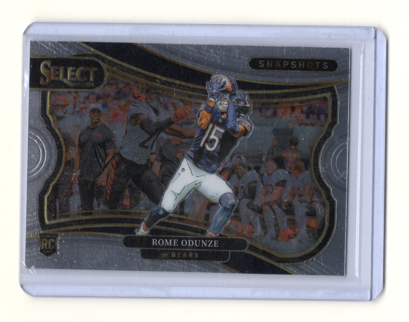 2024 Panini Select Rome Odunze Card Snapshots Chicago Bears #11
