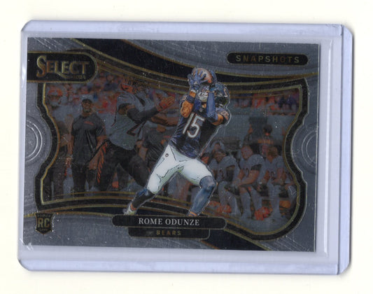 2024 Panini Select Rome Odunze Card Snapshots Chicago Bears #11