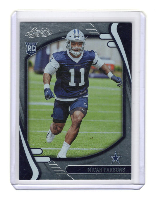 2021 Panini Absolute Micah Parsons Card Rookie Cowboys #158