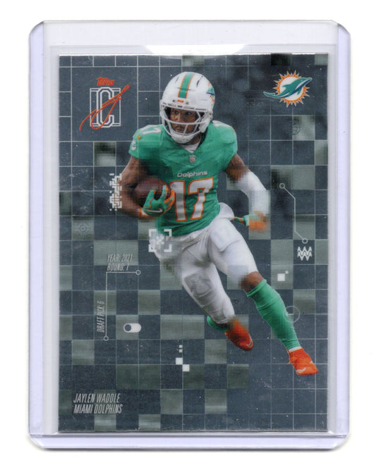 2025 Topps Signature Class Jaylen Waddle Card After Image Miami Dolphins #AI-19