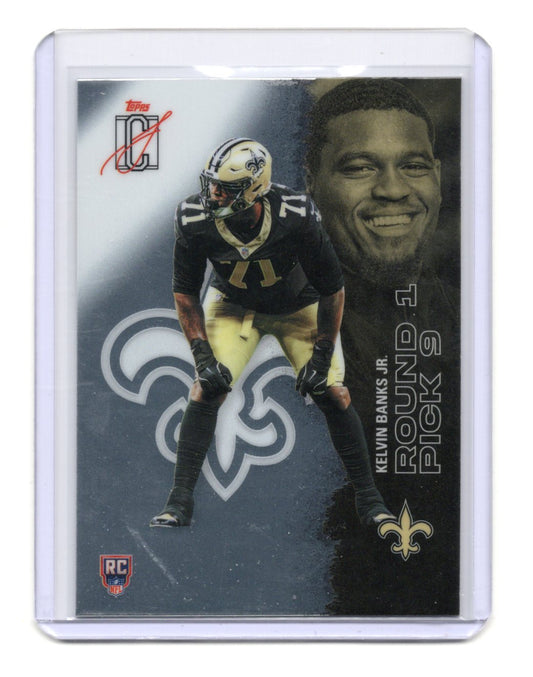 2025 Topps Signature Class Kelvin Banks Jr. Card Chrome RC Saints #154
