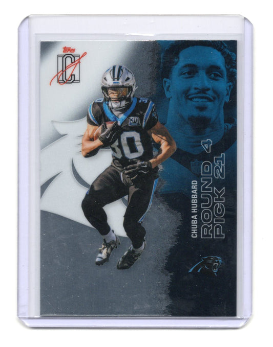2025 Topps Signature Class Chuba Hubbard Card Chrome Panthers #66