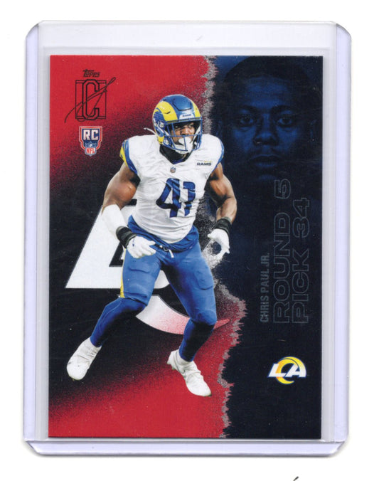 2025 Topps Signature Class Chris Paul Jr. Card Red & Black RC  Rams #233