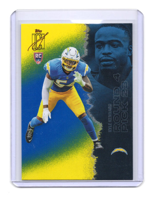 2025 Topps Signature Class Kyle Kennard Card Blue & Yellow RCChargers #213