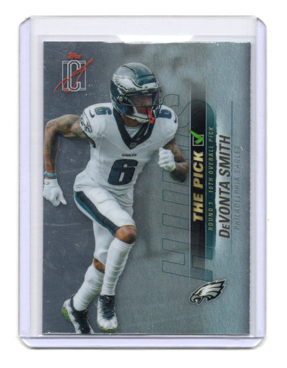 2025 Topps Signature Class DeVonta Smith Card The Pick Eagles #TP-25