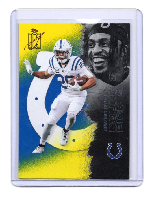 2025 Topps Signature Class Jonathan Taylor Card Blue & Yellow  Colts #25