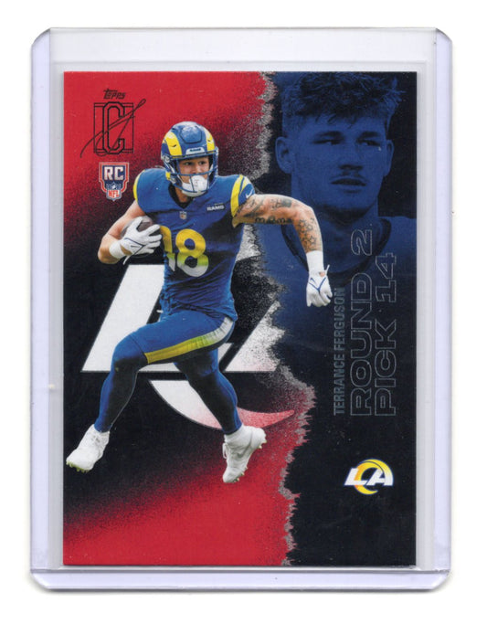 2025 Topps Signature Class Terrance Ferguson Card Red & Black RC  Rams #178