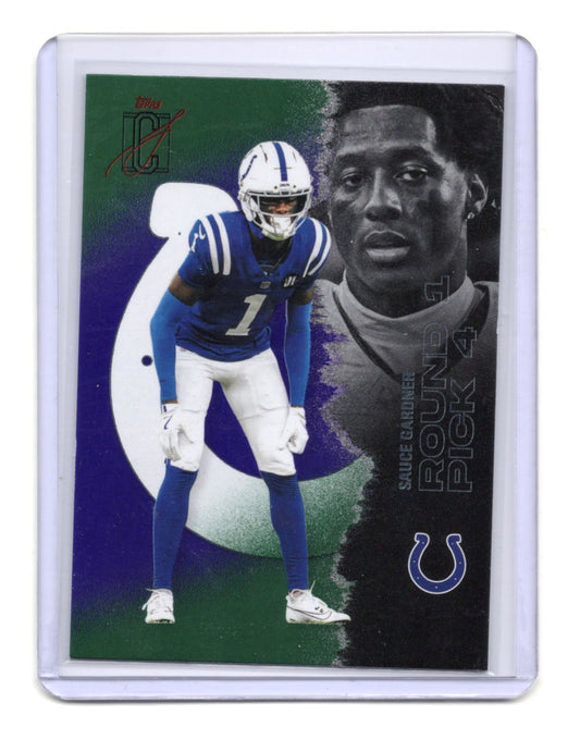 2025 Topps Signature Class Sauce Gardner Card Green & Purple  Colts #91