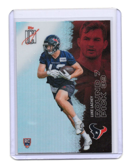 2025 Topps Signature Class Luke Lachey Card Chrome Refractor RC Texans