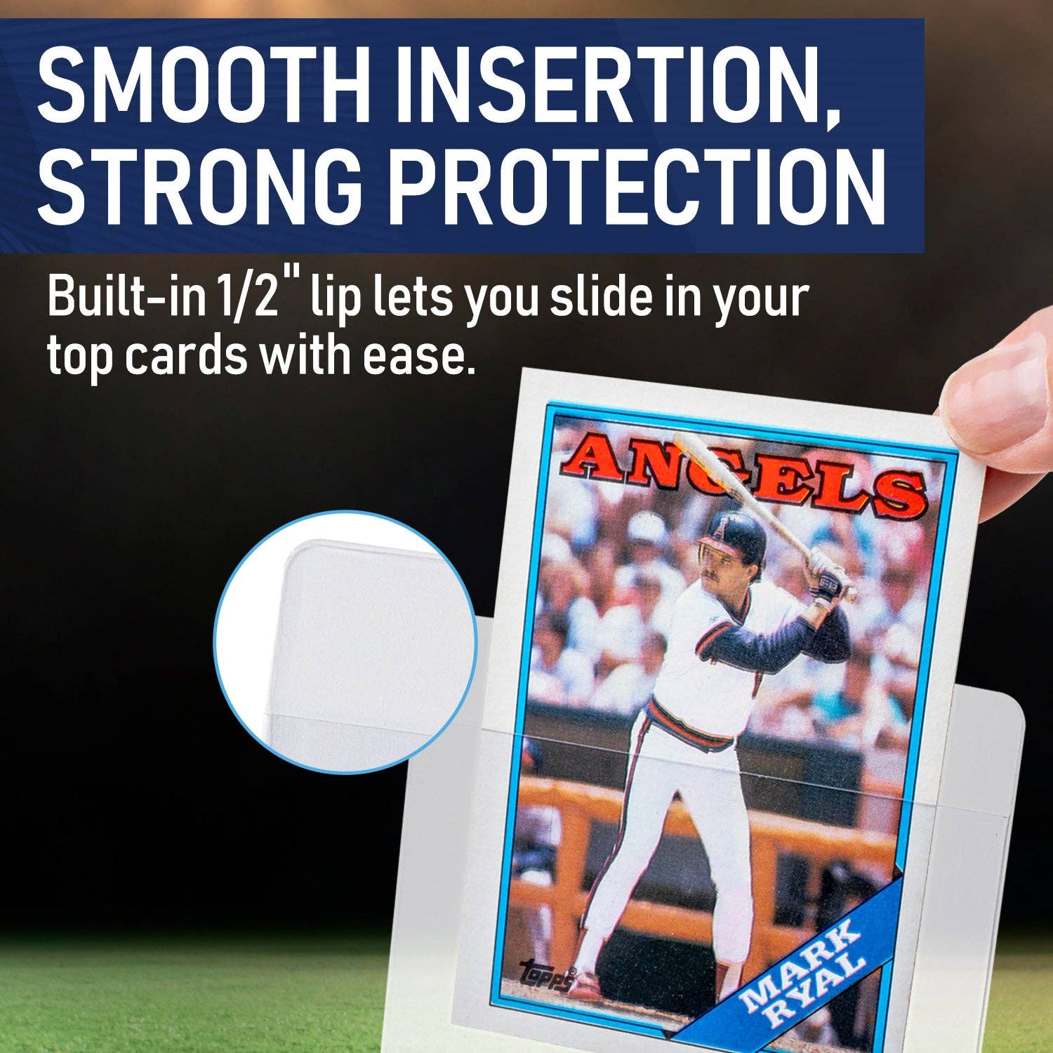 40 Pack Semi-Rigid Card Holders - Grading Submission Sleeves for Standard & Thick Trading Cards