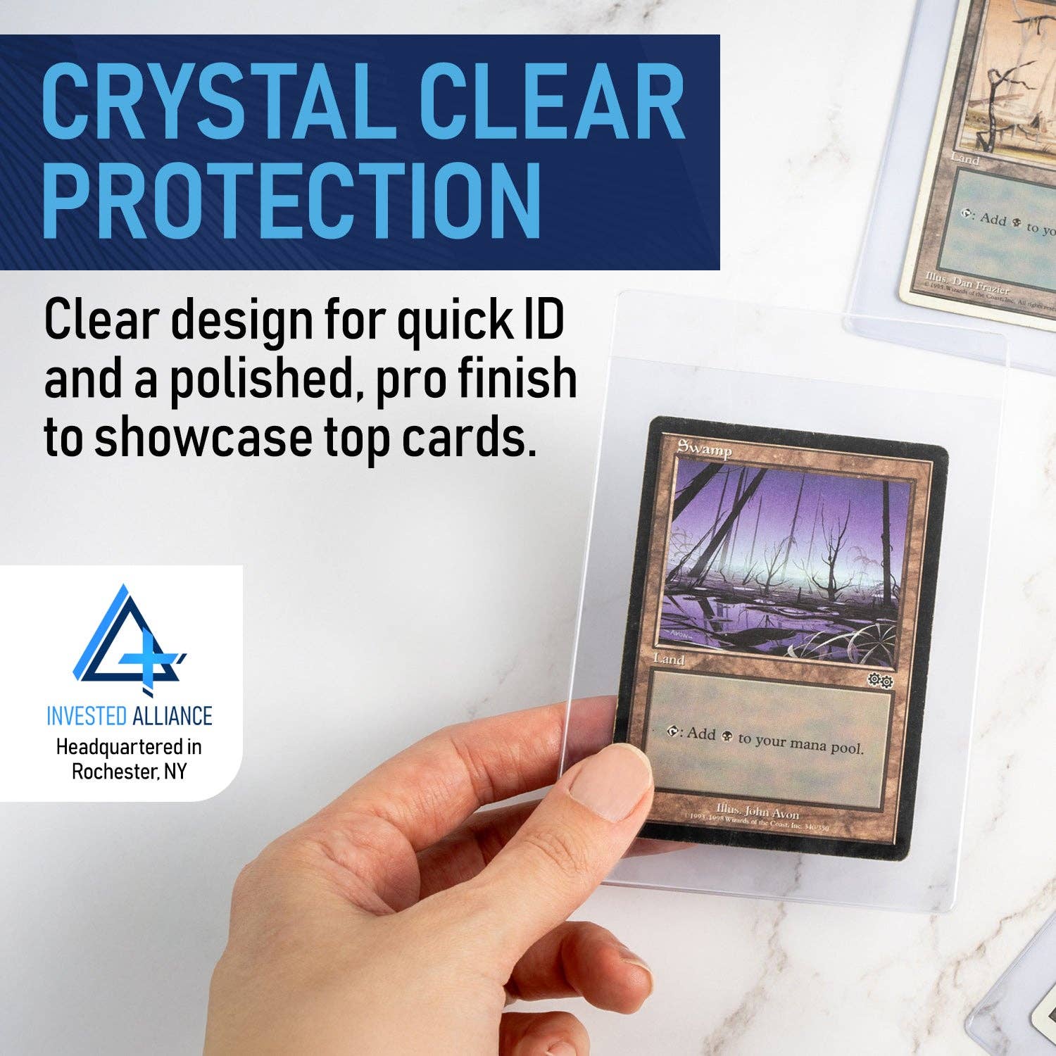 40 Pack Semi-Rigid Card Holders - Grading Submission Sleeves for Standard & Thick Trading Cards