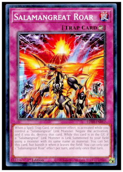 Legendary Duelists: Soulburning Volcano Salamangreat Roar Card Yu Gi Oh