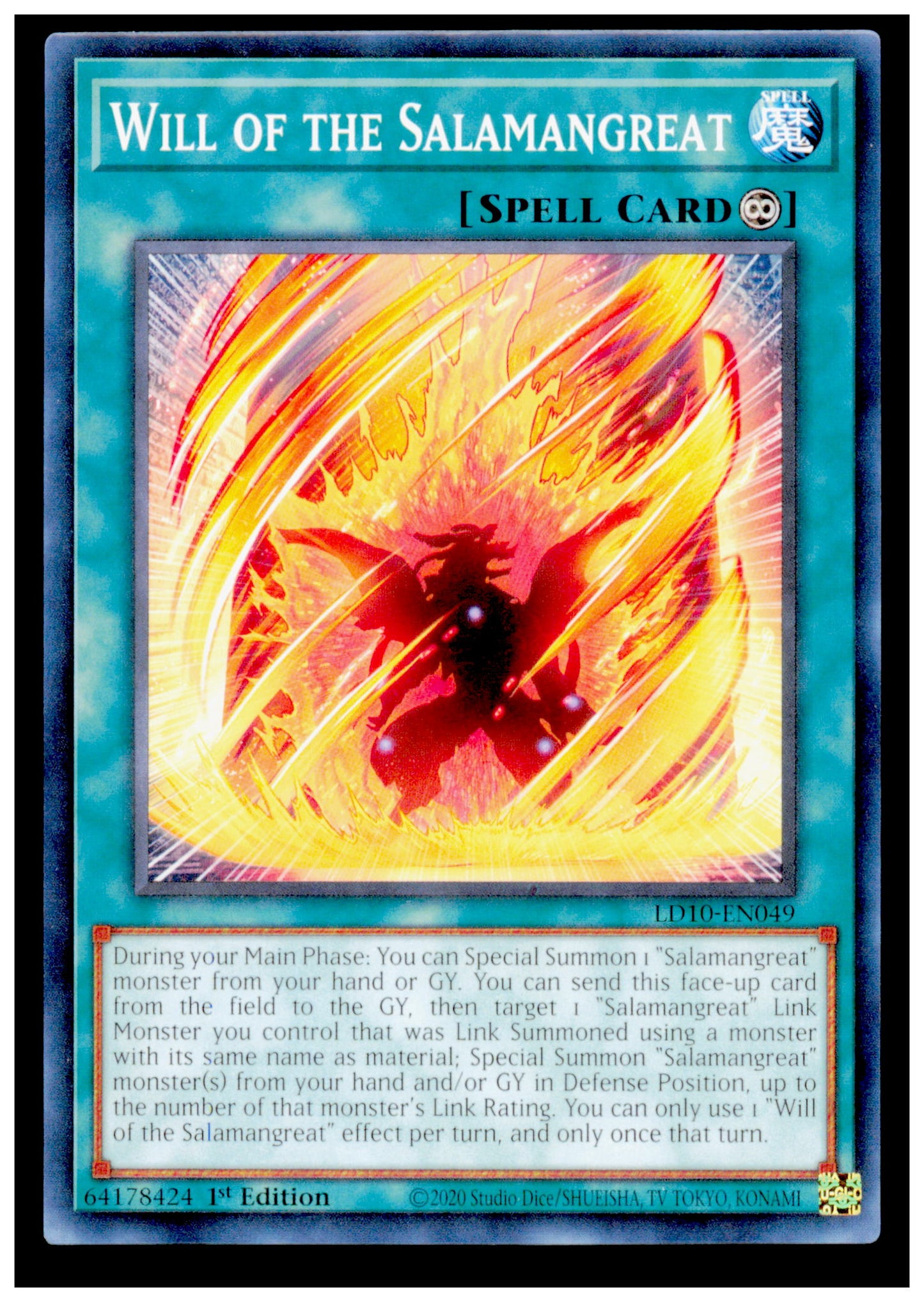 Legendary Duelists: Soulburning Volcano Will of the Salamangreat Card Yu Gi Oh