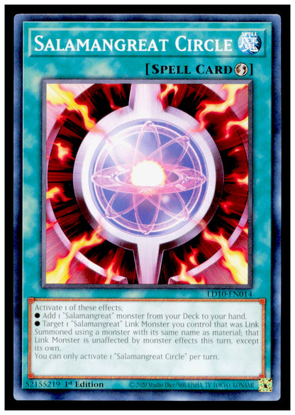 Legendary Duelists: Soulburning Volcano Salamangreat Circle Card Yu Gi Oh