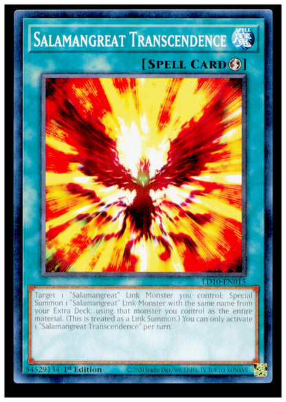 Legendary Duelists: Soulburning Volcano Salamangreat Transcendence Card Yu Gi Oh