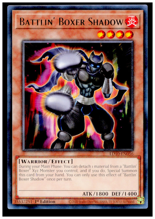 Legendary Duelists: Soulburning Volcano Battlin' Boxer Shadow Card Rare Yu Gi Oh