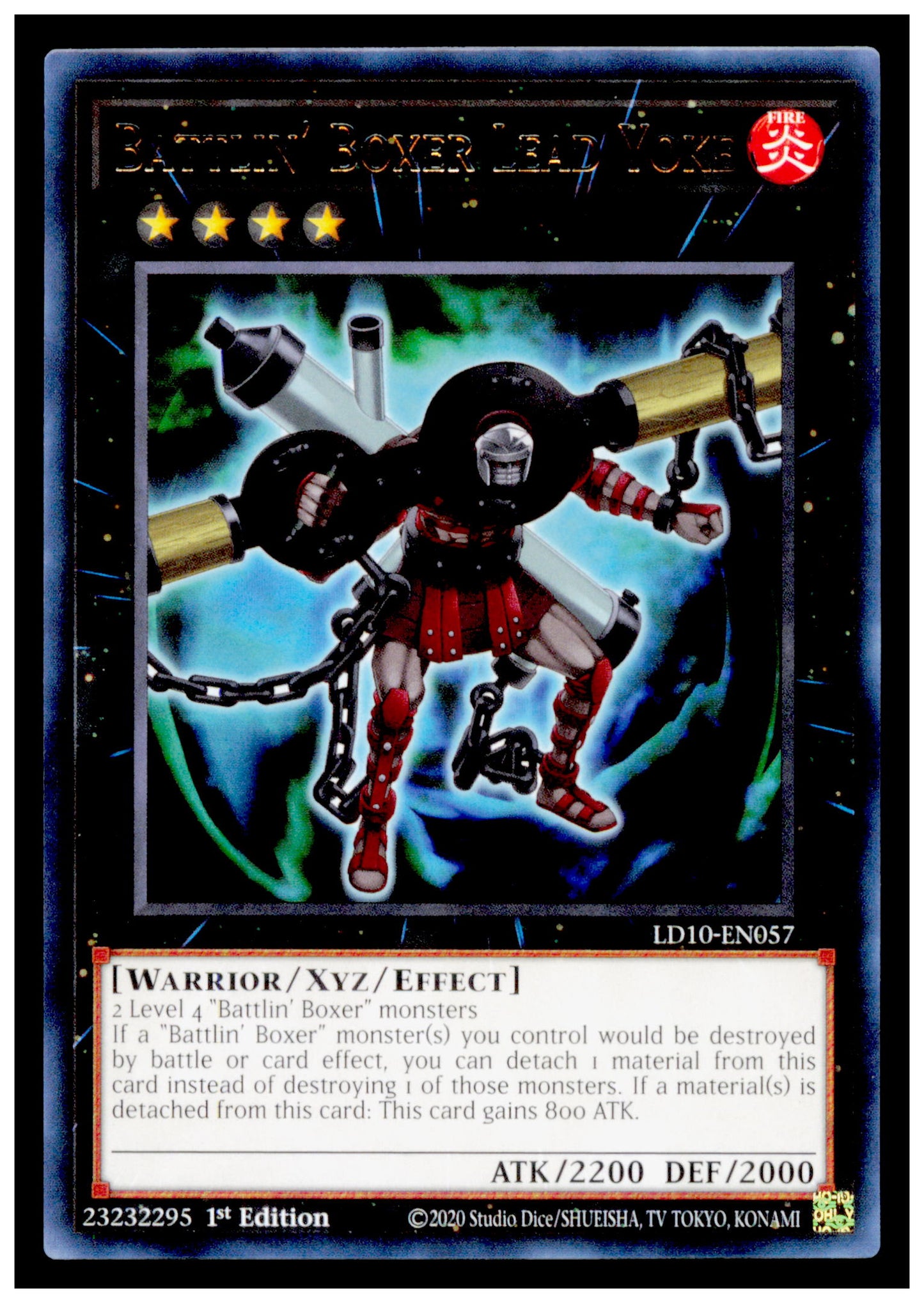 Legendary Duelists: Soulburning Volcano Battlin' Boxer Lead  Card Yu Gi Oh