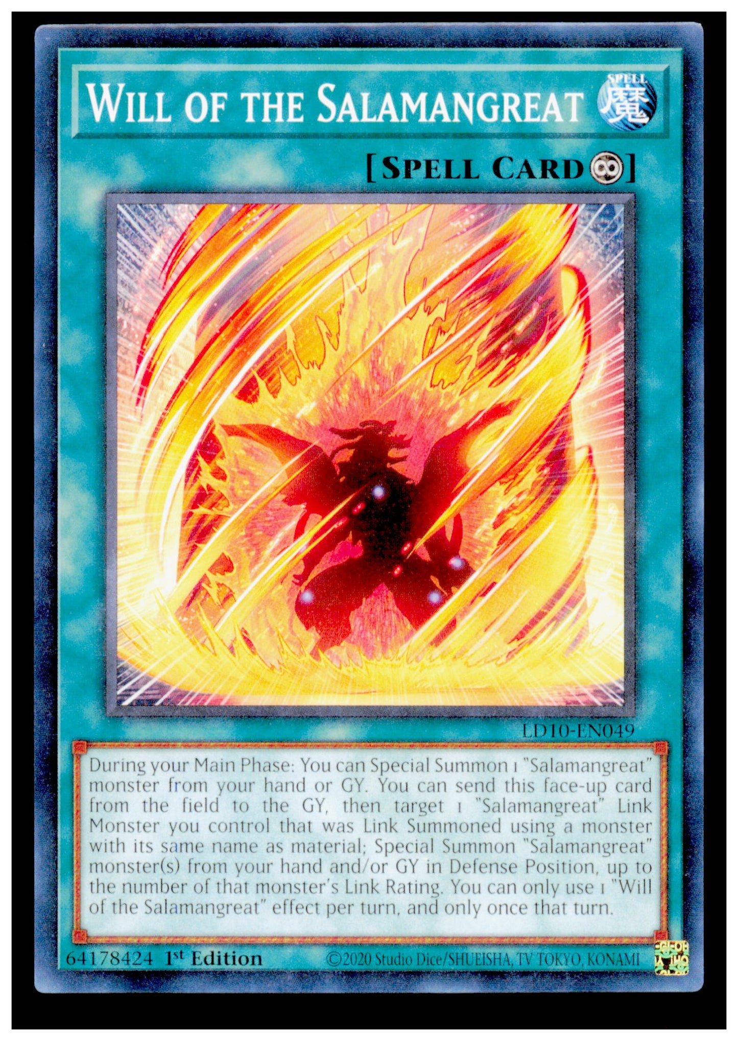 Legendary Duelists: Soulburning Volcano Will of the Salamangreat Card Yu Gi Oh