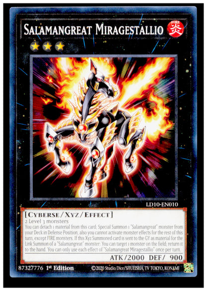 Legendary Duelists: Soulburning Volcano Salamangreat Miragestallio Card Yu Gi Oh