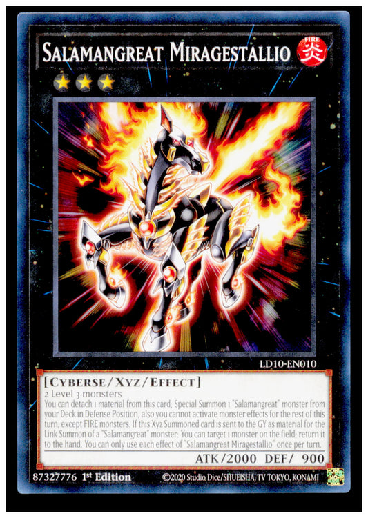 Legendary Duelists: Soulburning Volcano Salamangreat Miragestallio Card Yu Gi Oh