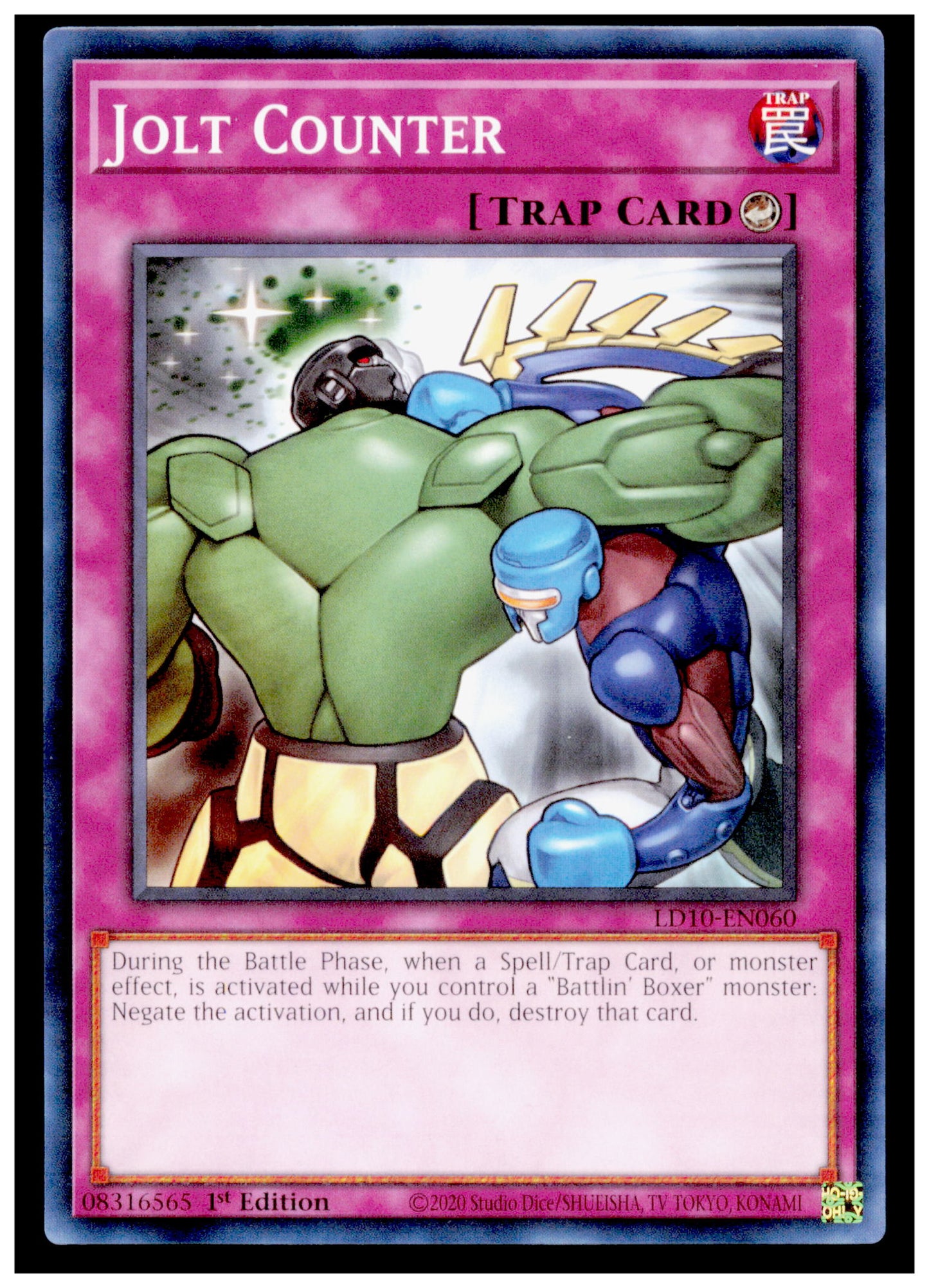 Legendary Duelists: Soulburning Volcano Jolt Counter Card Yu Gi Oh