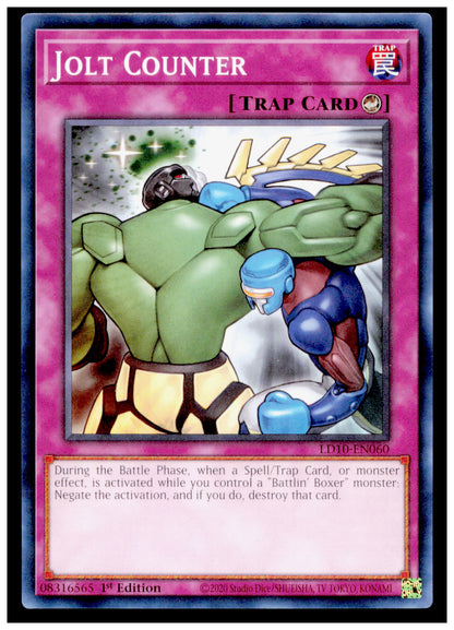 Legendary Duelists: Soulburning Volcano Jolt Counter Card Yu Gi Oh