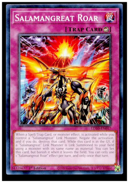 Legendary Duelists: Soulburning Volcano Salamangreat Roar Card Yu Gi Oh