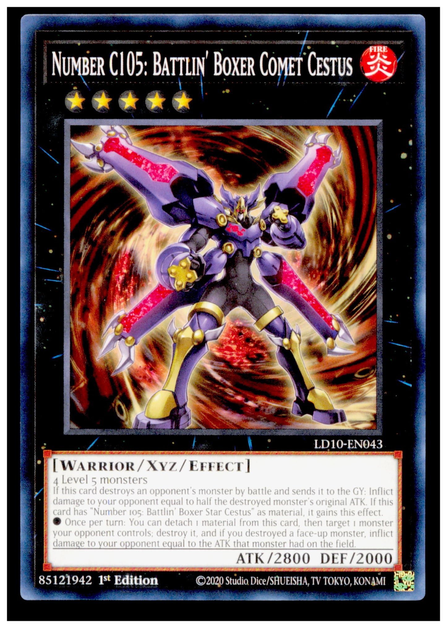Legendary Duelists: Soulburning Volcano  Battlin' Boxer Comet Cestus Yu Gi Oh