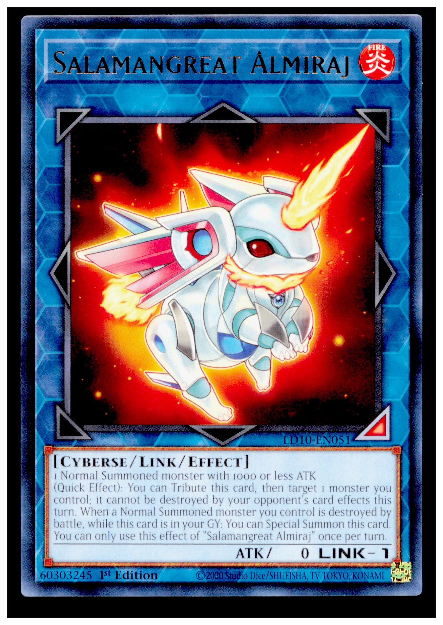 Legendary Duelists: Soulburning Volcano Salamangreat Almiraj Card Rare Yu Gi Oh
