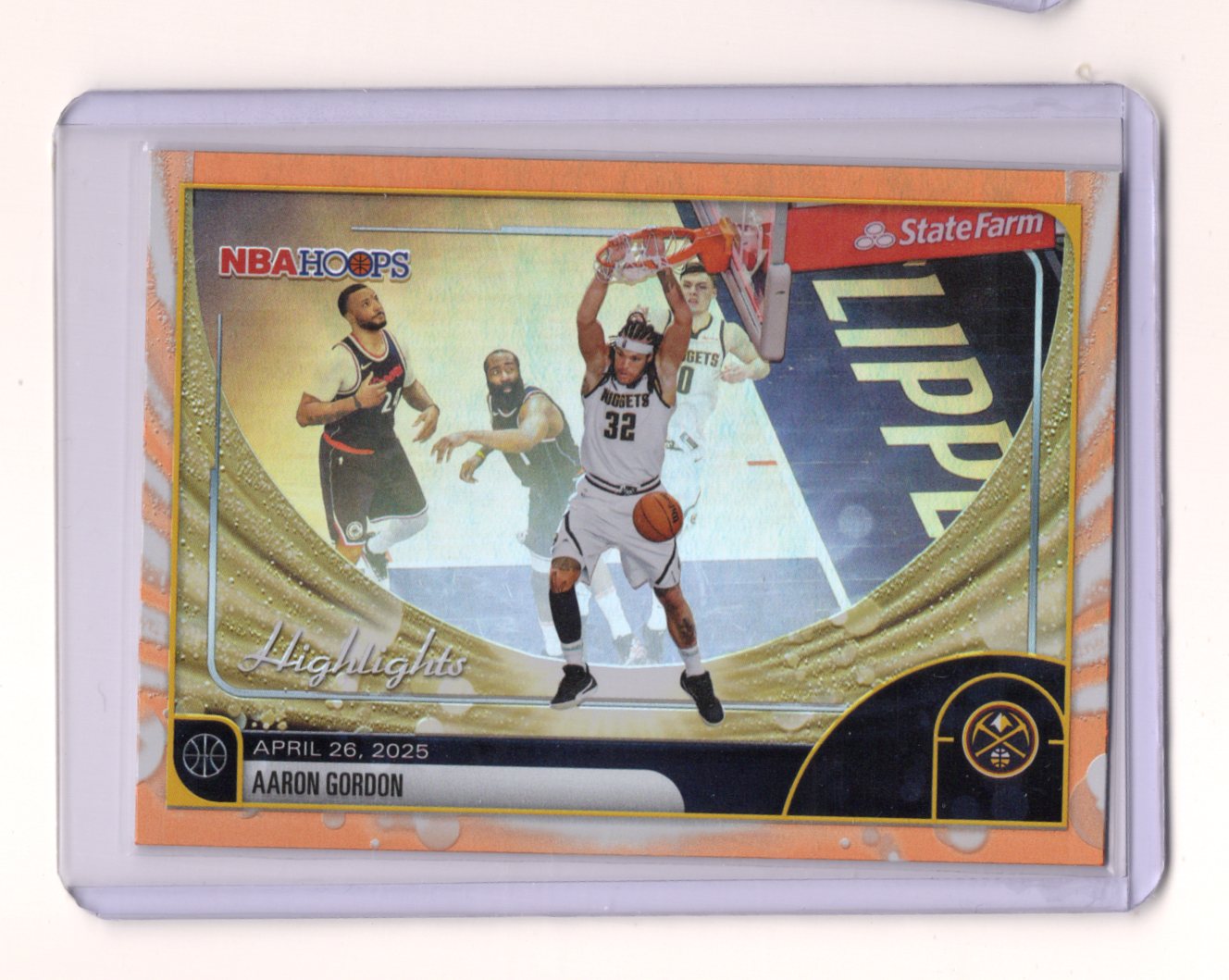 2025-26 Hoops Aaron Gordon Card Denver Nuggets #266 Highlights