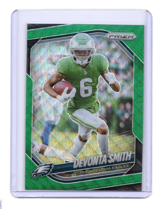 2025 Panini Prizm DeVonta Smith Card Green Wave Philadelphia Eagles #70
