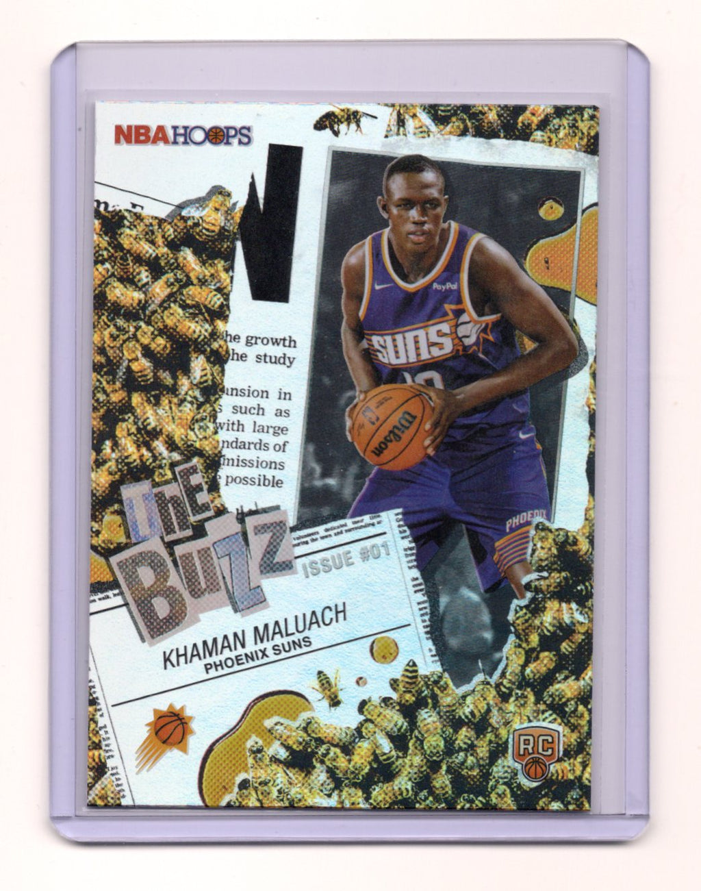 2025-26 Hoops Khaman Maluach Card The Buzz Phoenix Suns #TB-10