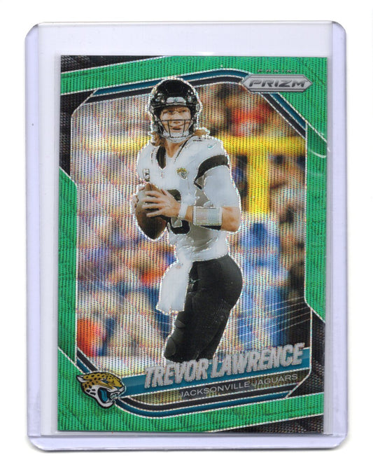 2025 Panini Prizm Trevor Lawrence Card Green Wave Jacksonville Jaguars #238