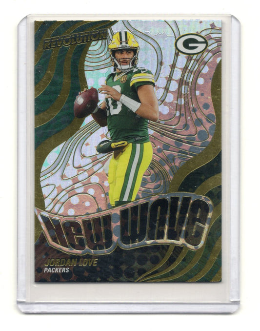 2025 Panini Revolution Jordan Love Card New Wave Green Bay Packers #22