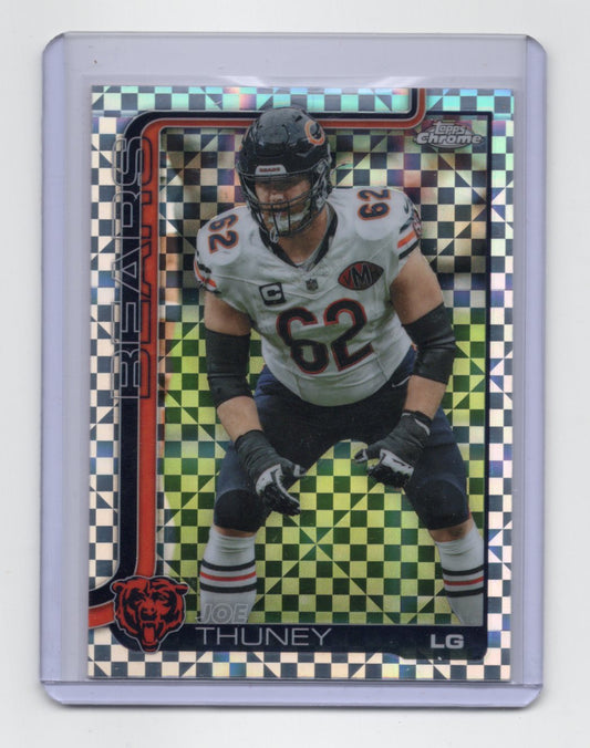 2025 Topps Chrome Joe Thuney Card X-Fractor Chicago Bears #50
