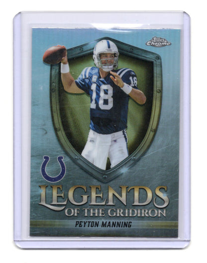 2025 Topps Chrome Peyton Manning Card Legends of the Gridiron Refractors Colts