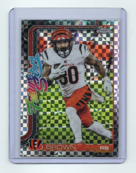 2025 Topps Chrome Caleb Williams Card Future Stars X-Fractor Bears
