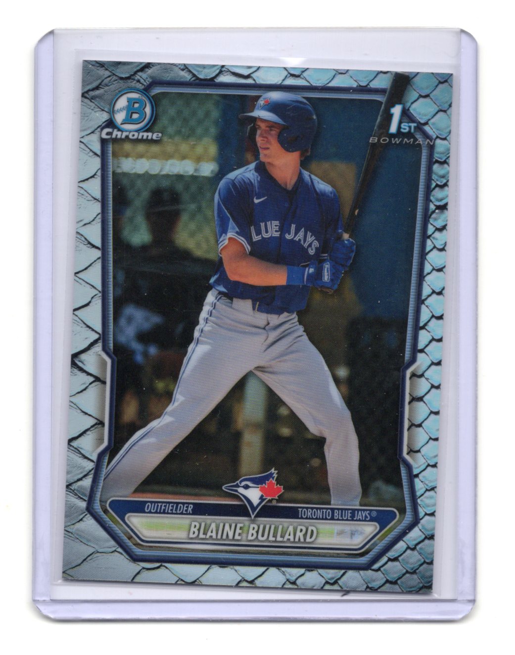 2026 Bowman Blaine Bullard Card Chrome Prospects Reptilian Toronto