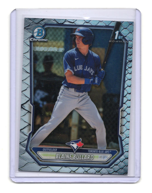 2026 Bowman Blaine Bullard Card Chrome Prospects Reptilian Toronto