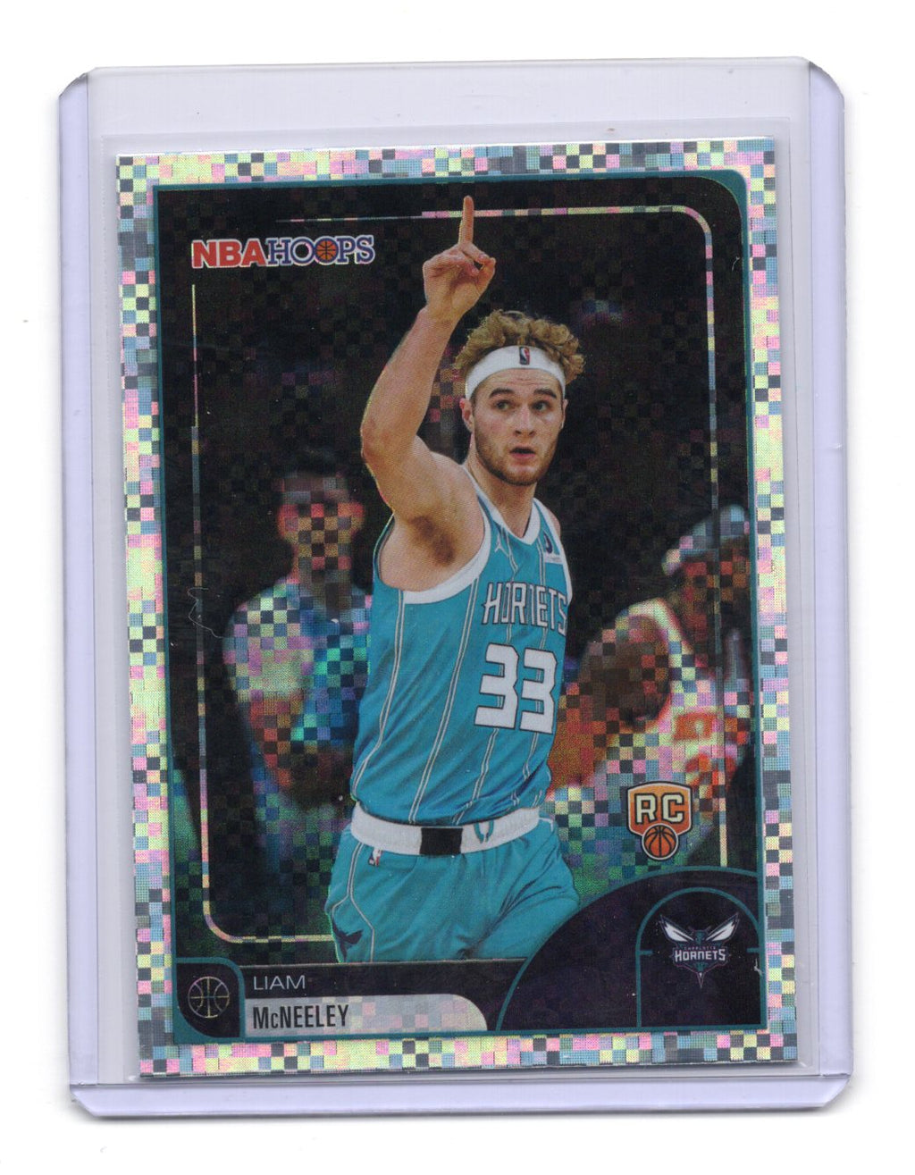 2025-26 Topps NBA Hoops Liam McNeeley RC #232 X-Fractor Parallel