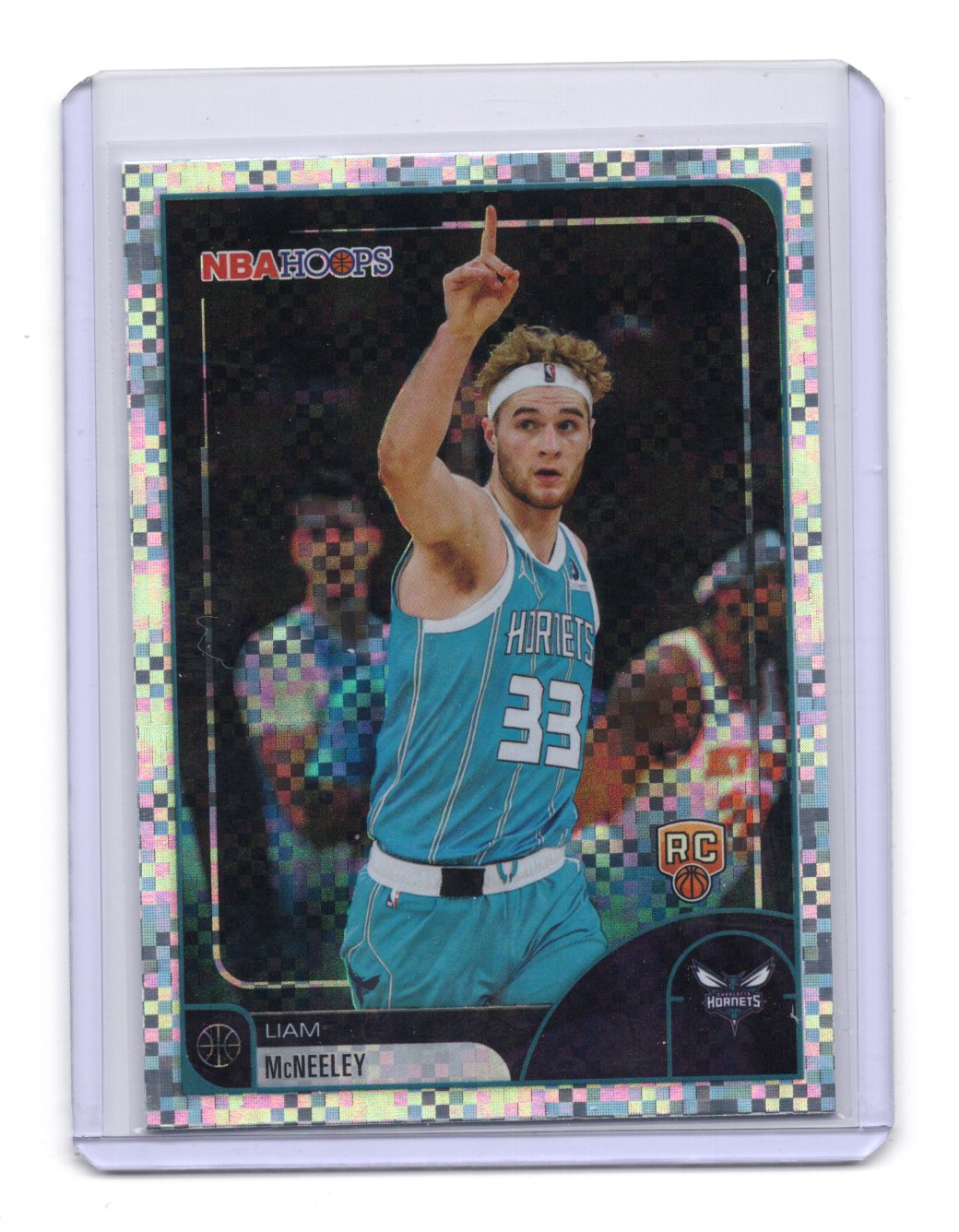 2025-26 Topps NBA Hoops Liam McNeeley RC #232 X-Fractor Parallel
