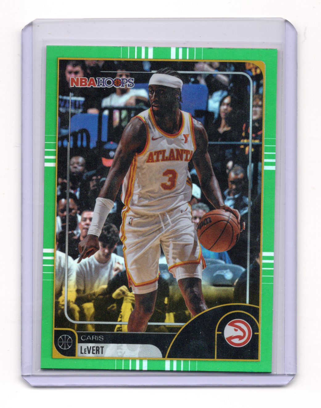 2025-26 Hoops Caris LeVert Card Green Border  Atlanta Hawks #216