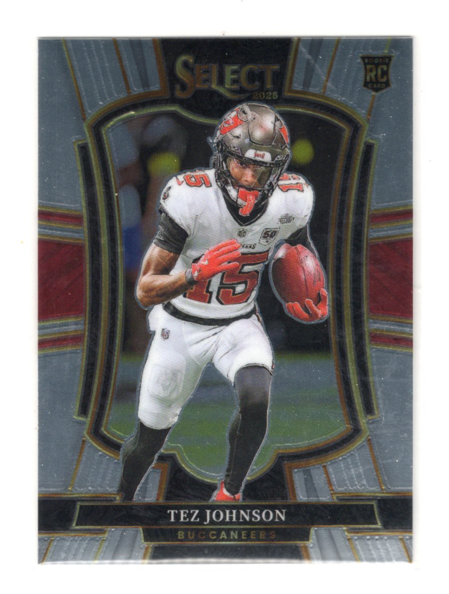 2025 Panini Select Tez Johnson Card Tampa Bay Buccaneers #138