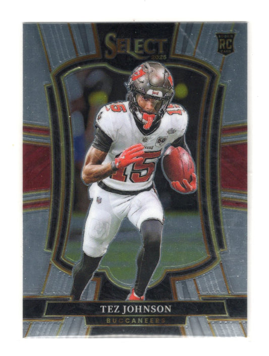 2025 Panini Select Tez Johnson Card Tampa Bay Buccaneers #138
