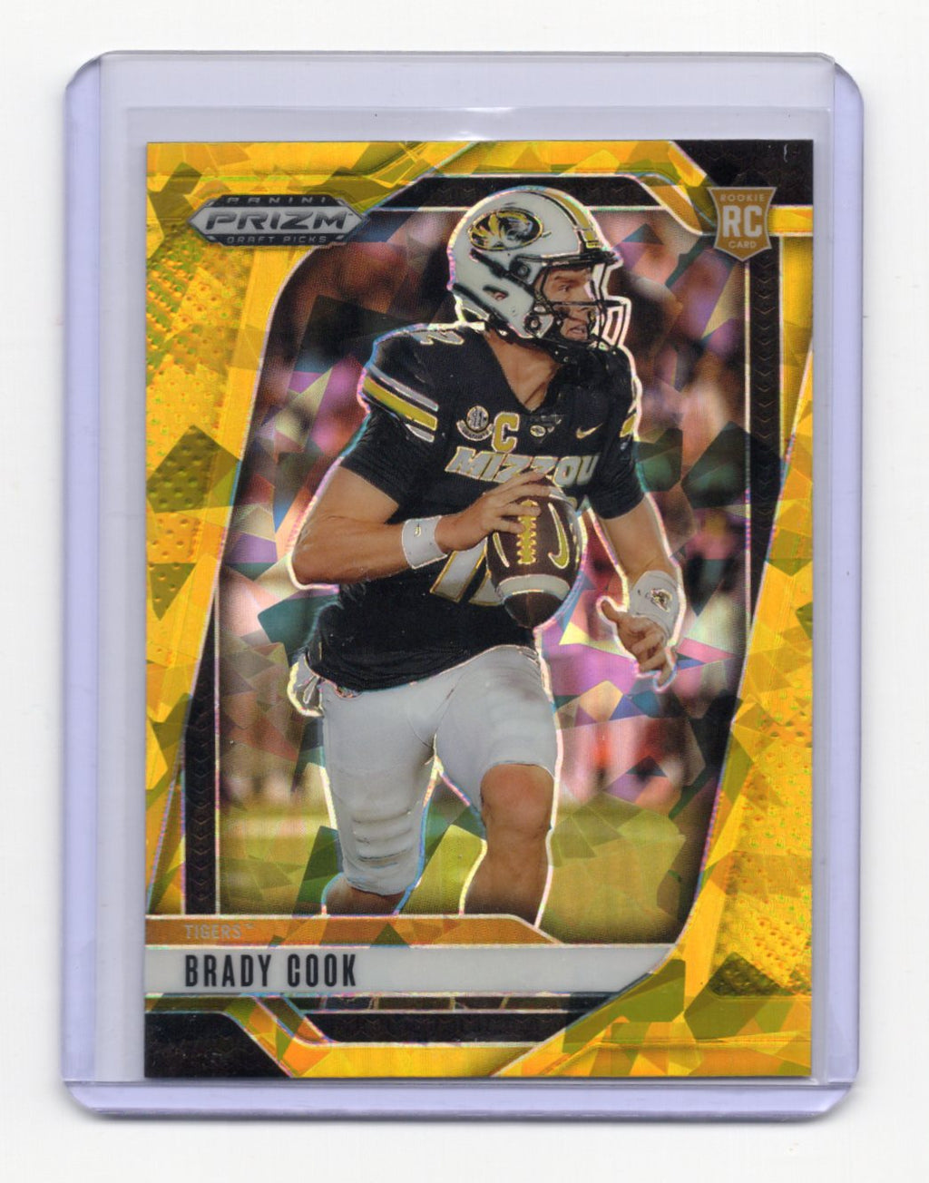 2025 Panini Prizm Draft Picks Brady Cook Card Prizms Gold Ice Tigers #70