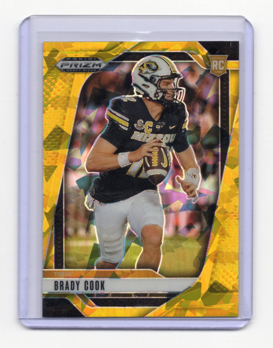 2025 Panini Prizm Draft Picks Brady Cook Card Prizms Gold Ice Tigers #70