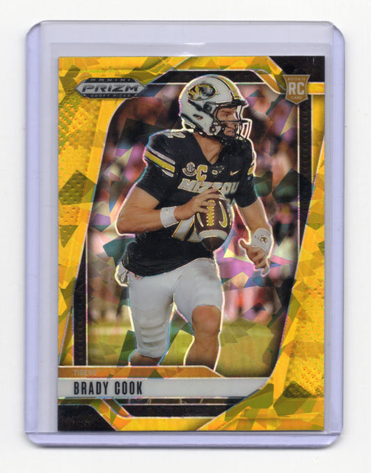 2025 Panini Prizm Draft Picks Brady Cook Card Prizms Gold Ice Tigers #70