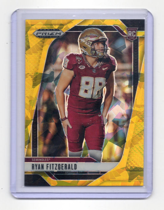 2025 Panini Prizm Draft Picks Ryan Fitzgerald Card Prizms Gold Ice  Seminoles